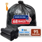 Reli. 95 Gallon Trash Bags Heavy Duty 1 Count (pack Of 68), Black New. Price: $78.99.