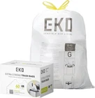 Eko 21 Gallon / 50-90 Liter, 60 Count Drawstring Trash Bags, Extra-strong Uns... New. Price: $25.87.