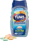 Tums Smoothies Extra Strength Antacid Chewable Tablets 60 Count (pack Of 1) New. Price: $8.76.