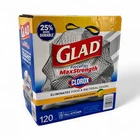 Glad Forceflex 13G Tall Kitchen Trash Bags Clorox Lemon Fresh Scent - 120 Count New. Price: $16.80.