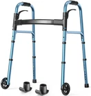 Walker With Wheels 2 Skis Lightweight Adjustable Blue SKSW01-BL Folding Holyheal New. Price: $74.99.
