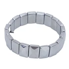 Zjchao Terahertz Stone Bracelet, Faceted Rectangular Healing Adjustable New. Price: $19.42.