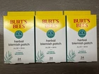 3PK Burt's Bees Herbal Blemish W/aloe Bha 24 Patches Clear & Balanced 72CT New. Price: $14.99.