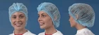 Disposable Bouffant Cap, Non-woven, Tie-in Back, Universal Size, 100/BAG New. Price: $11.99.