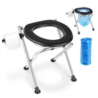 Vevor Portable Toilet Folding Chair 350 Lbs Camping Travel Seat New. Price: $31.90.