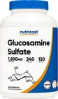 Nutricost Glucosamine Sulfate 1500MG, 240 Capsules - 750MG Per Capsule, Gluten New. Price: $32.99.
