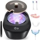 Ultrasonic Retainer Cleaner Machine - Raccomb 45KHZ Led Light Black Gold New. Price: $12.30.