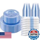 Dayammi 210PCS Blue Glitter Plastic Dinnerware Set For 30 Guests Fancy Disposabl New. Price: $75.73.