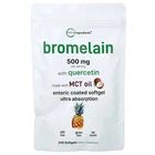 X Micro Ingredients, Bromelain With Quercetin, 240 Softgels New. Price: $107.96.