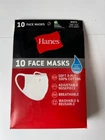 Hanes Face Pack 100% Cotton Washable & Reusable White (10 Masks) New. Price: $19.24.