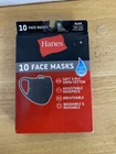 Hanes Face Mask Pack 100% Cotton Washable & Reusable Black New. Price: $8.00.