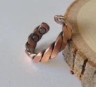 Matte Pure Copper Magnetic Ring - Women Arthritis Adjustable Twist New. Price: $11.95.