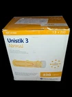 Owen Mumford Unistik Normal 23G 1.8MM Lancet Yellow AT1004 200 Count New. Price: $28.00.
