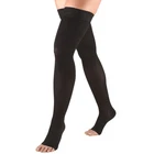 Medical Compression Garment Thigh Support Stockings Unisex 20-30 Mmhg Black New. Price: $34.59.