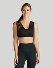 Tommie Copper Sports Bra Women's Lg Black Zip Front Support New. Price: $14.99.