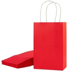 Suncolor 12-PACK Red Gift Bags With Handles 8" Recyclable Small Paper Go New. Price: $13.41.