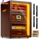 Desktop Cigar Humidor Cabinet Triple-sided Light With Digital Hygrometer New. Price: $217.74.