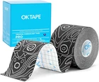 Ok Tape 16.4FT Kinesiology Black White Latex Free Athletic Support New. Price: $9.69.