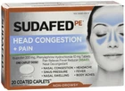 Sudafed Pe Head Congest & Pain Cplt 20CT New. Price: $12.40.