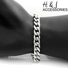 7"-11"MEN 316L Stainless Steel 9MM Silver Cuban Curb Link Chain BRACELET*B140 New. Price: $15.99.