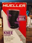 2PC Mueller 3-IN-1 Hybrid Wraparound Knee Joint Support Black One Size 12-20 Used. Price: $19.99.