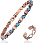 Magenergy Copper Ankle Bracelet For Women & Lymphatic Drainage Ring, Turquoise 9 New. Price: $40.48.