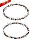 Drkao 2 Pack Copper Magnetic Anklets For Women Middle, Red New. Price: $15.32.