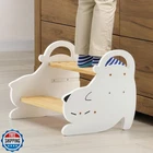 Cosyland Wooden Kids Step Stool Holds Up 220 Lbs - Adjustable Height New. Price: $34.99.