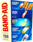 Band-aid Adhesive Bandages Flexible Fabric Assorted Travel Pack 198 Count New. Price: $27.81.