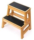 Strongtek Wood Stool, 17" Tall Two-step Design For Adults, Kids Freeshippin Open. Price: $56.99.