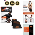 Pro Synthetic Kinesiology Athletic Tape, 20 Count, 10 Precut Strip New. Price: $48.58.