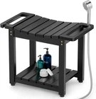Shower Seat With Storage Shelf, Natural Wood Benches For Inside New. Price: $59.63.