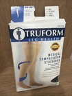 Truform Stockings Thigh Open Toe 20-30 Mmhg 2X-LARGE Black 0868, New. Price: $21.99.