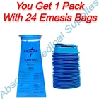 *24-PACK* Medline Sack Emesis Bags For Sickness Cleanup Blue NON80328 New. Price: $22.99.