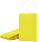 Suncolor 24-PACK Yellow Gift Bags With Handles 1 Count (pack Of 24), New. Price: $14.99.