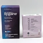Women's Rogaine 5% Minoxodil Aerosol & Keranique 2% Solution New. Price: $39.99.