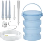 Collapsible Silicone Enema Bucket Kit 1.2L 5.3FT Hose New. Price: $29.07.