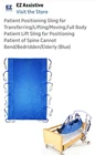Ez Assistive Full Body Mesh Patient Lift Sling, Blue, 12 Handles, 500 Lbs New. Price: $22.00.