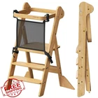Cosyland Foldable Kids Step Stool, Natural, Adjustable Height Tower New. Price: $159.99.