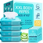 Wipes For Adults Bathing No Rinse - Elderly 8" X 12" (200 Count) New. Price: $35.95.