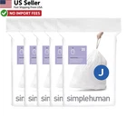 Simplehuman Code J Trash Bags 100 Count Custom Fit Liners 38-45L New From Usa. Price: $41.88.