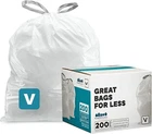 Plasticplace Custom Fit Trash Bags Compatible With Simplehuman Code V, 200 Count New. Price: $36.69.