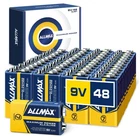 Allmax 9V Maximum Power Alkaline Batteries (48 Count) Ultra Long-lasting New. Price: $78.97.