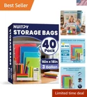 40 Pack Large 3 Gallon Storage With Zipper Top, 16 X 18 Inch Bags... New. Price: $34.86.