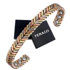 Feraco Pure Copper Bracelet For Women, Ultra 6.89 Inches (18CM), Tricolor New. Price: $23.23.