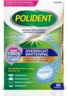 Polident Overnight Whitening Antibacterial Dental Appliance Cleanser Tablets, 60 New. Price: $7.89.