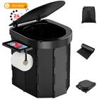 Pahtto Portable Foldable Toilet For Adults With Detachable Phone Large, Black New. Price: $45.99.