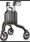 Soundfuse 3 Wheeled Walker. Adjustable, Lightweight, Foldable, New Black. Price: $80.00.