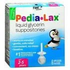 Fleet Laxative Pedia-lax Liquid Glycerin Suppositories Count Of By 08/26 New. Price: $9.95.