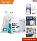 Plasticplace Trash Bags, Compatible With Simplehuman Code H, 8-9 Gallon Ca New. Price: $42.85.